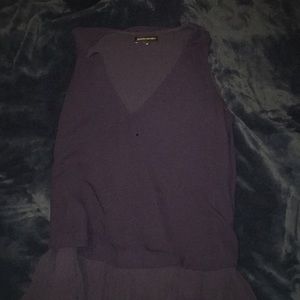 Banana Republic navy pleated detail tank top. Sz M